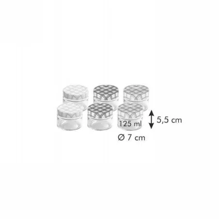 Frasco para Conserva Della Casa de 125 Mililitros, Set de 6 Unidades TESCOMA 895110