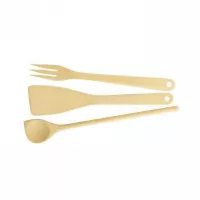 Tenedor, Cuchara y Espatula de Madera, Set de 3 Unidades TESCOMA 637418