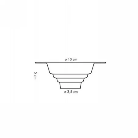 Embudo Multiuso Presto de 10 Centimetros, Color Blanco  TESCOMA 420598
