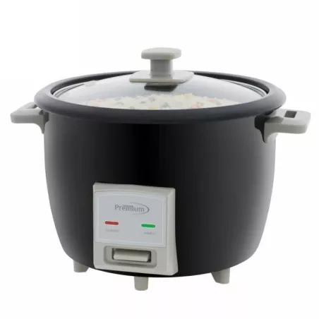 Olla Arrocera Antiadherente de 10 tazas de 700W de Color Negro PREMIUM PRC1838B