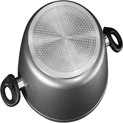 Olla de Aluminio de 20 Centimetros con Tapa de Vidrio STONELINE 7295