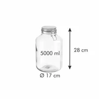 Frasco de Vidrio para Conserva de 5 Litros con Abrazadera TESCOMA 895148 2