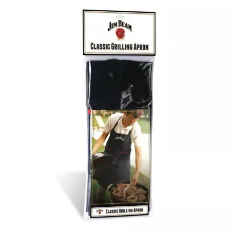 Delantal de Cocina Unisex con 2 Bolsillos al Frente, Talla Unica, Color Negro JIM BEAM JB0112