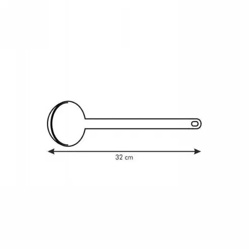 Cucharon Solido de 32 Centimetros de Color Negro TESCOMA 638003