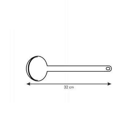 Cucharon Solido de 32 Centimetros de Color Negro TESCOMA 638003