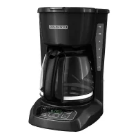 Coffee Maker Programacion Rapida de 12 Tazas Negro con Jarra de VIdrio BLACK & DECKER CM1105B