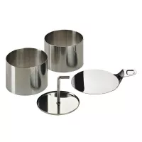 Aro de Acero Inoxidable para Servir Alimentos, Set de 8 Piezas LURCH 00220285