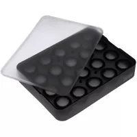 Bandeja de Hielo en Forma de Bola de 3 Centimetros de Silicon de Color Negro de 20 Cavidades LURCH 00240725