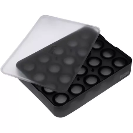 Bandeja de Hielo en Forma de Bola de 3 Centimetros de Silicon de Color Negro de 20 Cavidades LURCH 00240725