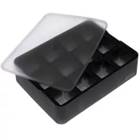 Bandeja de Hielo en Forma de Cubo de Silicon de Color Negro de 12 Cavidades de 4 Centimetros LURCH 00240710