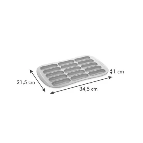 Molde de Silicon para Hacer Soletillas/Dedos de Senora con 15 Cavidades TESCOMA 629528