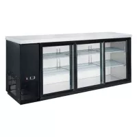 Refrigerador para Bar  3 Puertas de Vidrio  72 Pulgadas U-STAR UBB-24-72G-HC