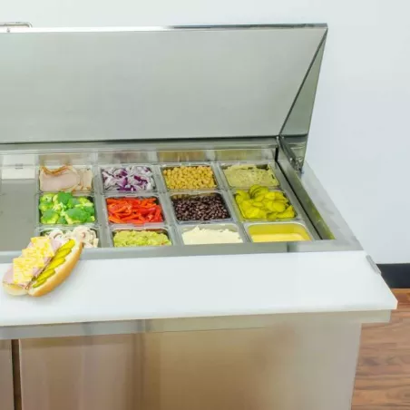 Mesa de Preparacion Mega Top de 2 Puertas de Acero Inoxidable 150 Centimetros U-STAR SCLM2-60-E-HC