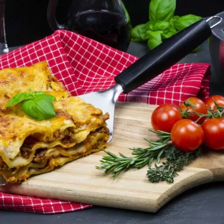 Espatula de Acero Inoxidable con Mango Negro para Hamburguesas LURCH 00230340