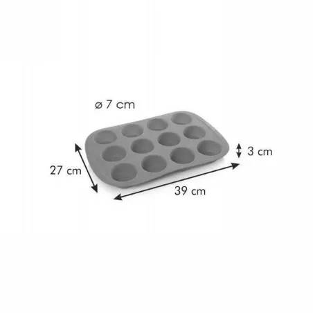 Molde de Silicon para Cupcakes con 12 Cavidades TESCOMA 629434