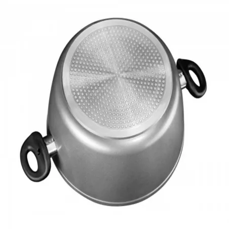 Olla de Aluminio con Tapa de Vidrio Stoneline de 28 Centimetros STONELINE 7195