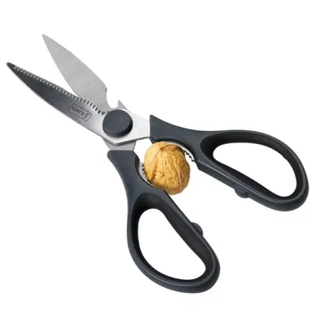 Tijera para Cocina de Acero Inoxidable con Mango Negro LURCH 00010019