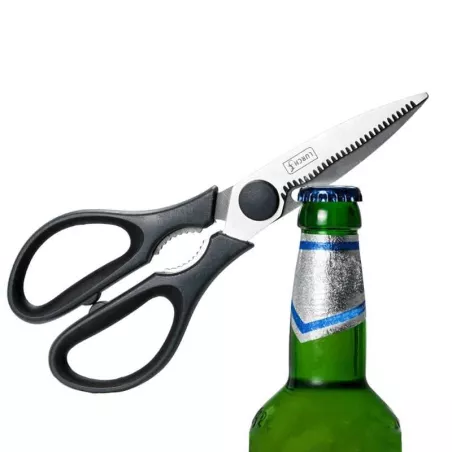 Tijera para Cocina de Acero Inoxidable con Mango Negro LURCH 00010019