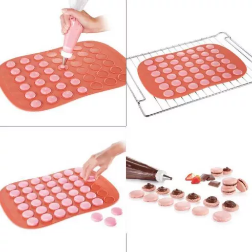 Molde de Silicon para Macarons de 42 Cavidades TESCOMA 629426