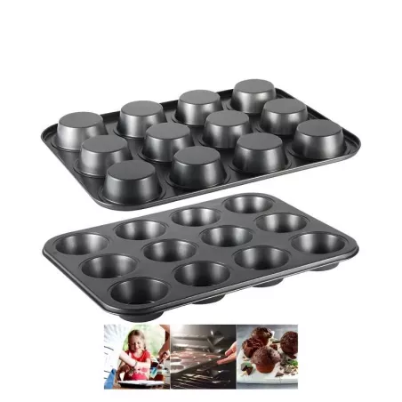 Molde Antiadherente para Cupcakes de 12 Cavidades MASTER CHEF 0760636