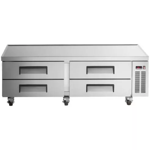 Base Refrigerada 4 Gavetas de Acero Inoxidable 184 Centimetros U-STAR CB72-HC
