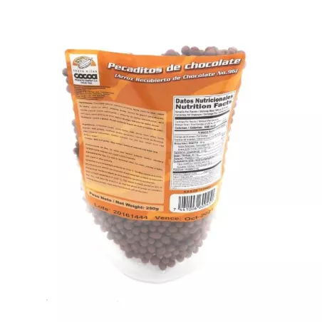 Arroz Recubierto de Chocolate, 250 Gramos COCOA 02180401113