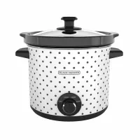 Olla de Cocimiento Lento de 4 Litros Blanca con Negro BLACK & DECKER SC1004D