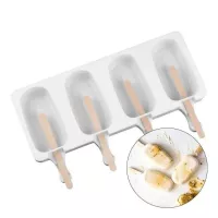 Molde de Silicon para Paletas Magnum Diseno de Media Luna de 4 Cavidades MASTER CHEF 0760053