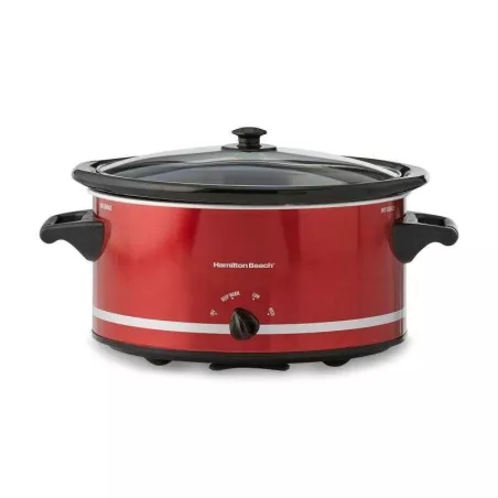 Olla de Cocimiento Lento  8 Litros Roja HAMILTON BEACH 33184