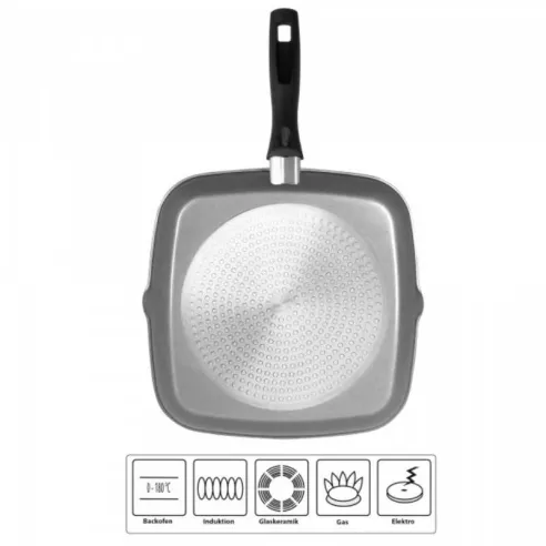 Sarten Cuadrado para Parrilla de 28 x 28 Centimetros STONELINE 7907