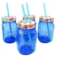 Jarra Mason Caddy de 16 Onzas, Set de 4 Unidades GIBSON 129475.04