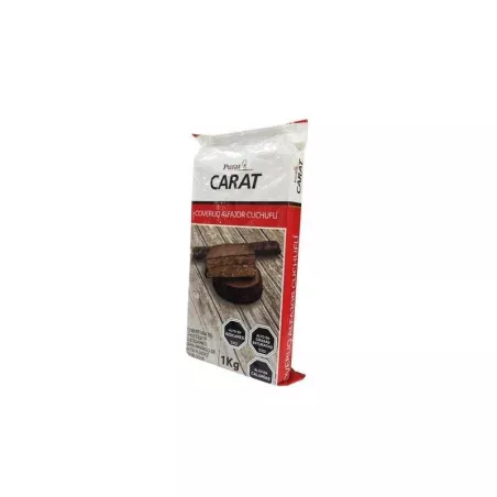 Cobertura de Chocolate Semi-Amargo Carat, 1 Kilogramo PURATOS 4106120