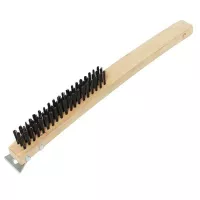 Cepillo con Cerdas de Acero y Rasqueta de 14 Pulgadas THUNDER WDBS014