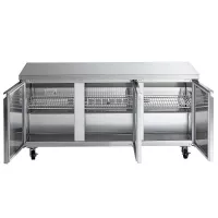 Mesa Undercounter Refrigerada 3 Puertas de Acero Inoxidable 72 Pulgadas U-STAR UUC-72R-E-HC 2