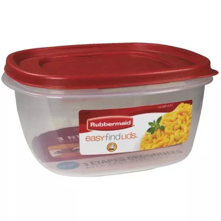 Contenedor Easy Find Cuadrado de 14 Tazas / 3.31 Litros RUBBERMAID 2049369