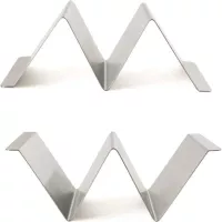 Rack para Taco de 2 Divisiones con Base de Acero Inoxidable KING METAL MTRSB2 2