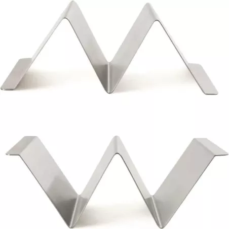 Rack para Taco de 2 Divisiones con Base de Acero Inoxidable KING METAL MTRSB2