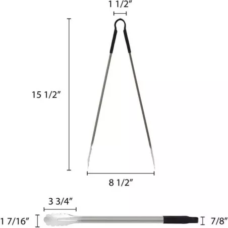 Pinza de Acero de Color Negro de 16 Pulgadas THUNDER SLTG816K