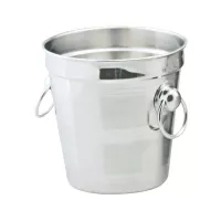 Hielera de  Acero Inoxidable con  Argollas de 1-1/2 Quartos KING METAL IB21