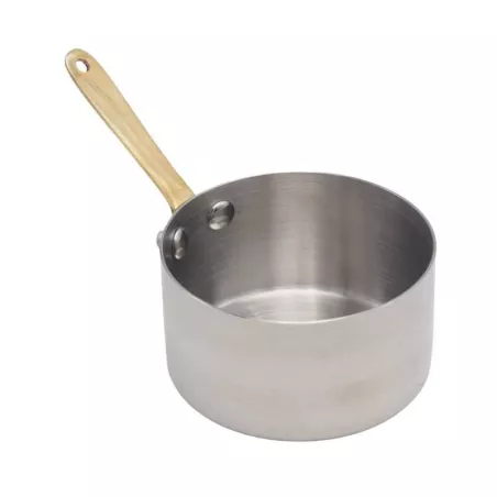 Olla Salsera Mini Laton de Acero Inoxidable con Mango de 7 x 4.5 Centimetros KING METAL SPM70B