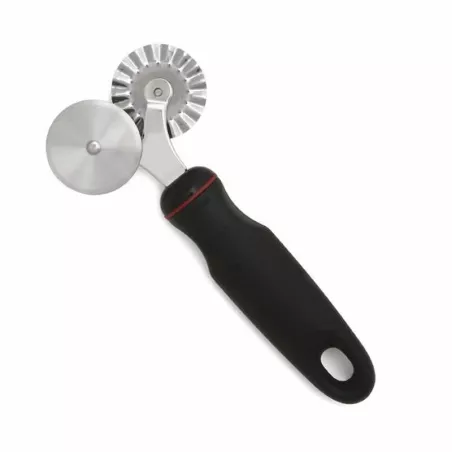 Roldana Doble de Acero Inoxidable con Puno Negro NORPRO 112