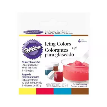 Colorante Surtidos, 4 Unidades WILTON 601-5127