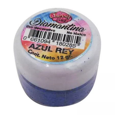 Diamantina Comestible  Azul Rey de 12 Gramos CHERRY AND CAKE DNTX10