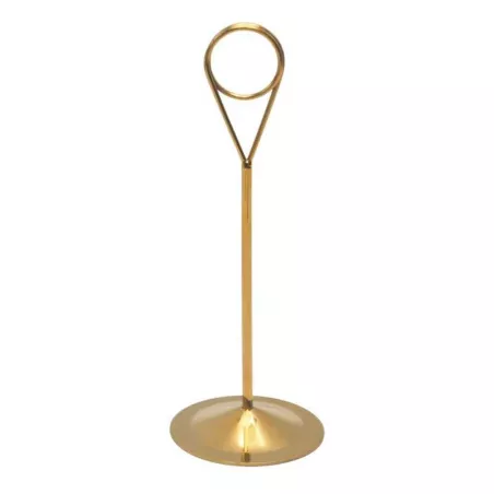 Porta Numero con  Anillo de Color Dorado con Base Plana de 8 Pulgadas KING METAL MCR01PVDG