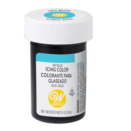 Colorante en Gel Sky Blue o Azul Cielo de 1 Onza WILTON 610-700