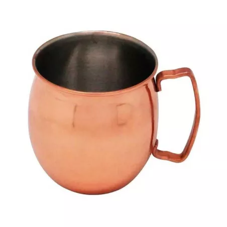 Jarra Moscow Mule Lisa de Color Cobre con  Plateado de 20 Onzas KING METAL MMSC20