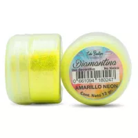 Diamantina Comestible, 8 Gramos, Color Amarillo Neon  CHERRY AND CAKE DNTX04