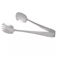 Pinza Deluxe Tipo Cuchara de Acero Inoxidable para Ensalada  de 9.5 Pulgadas KING METAL TNG3