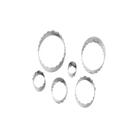 Cortador Doble Ovalado Especial para Fondant, Set de 6 Unidades WILTON 417-2583