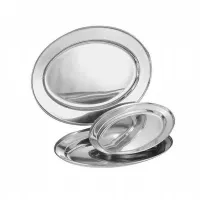 Platon Ovalado de Acero Inoxidable de 22 Pulgadas KING METAL OP55 2